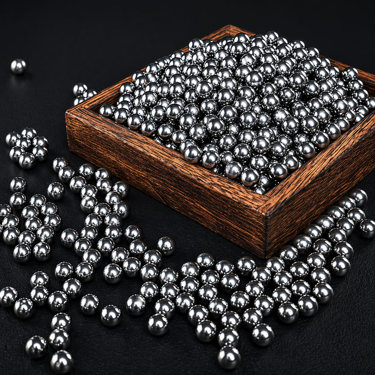 Metalowe kulki do procy 4-8 mm 500 sztuk