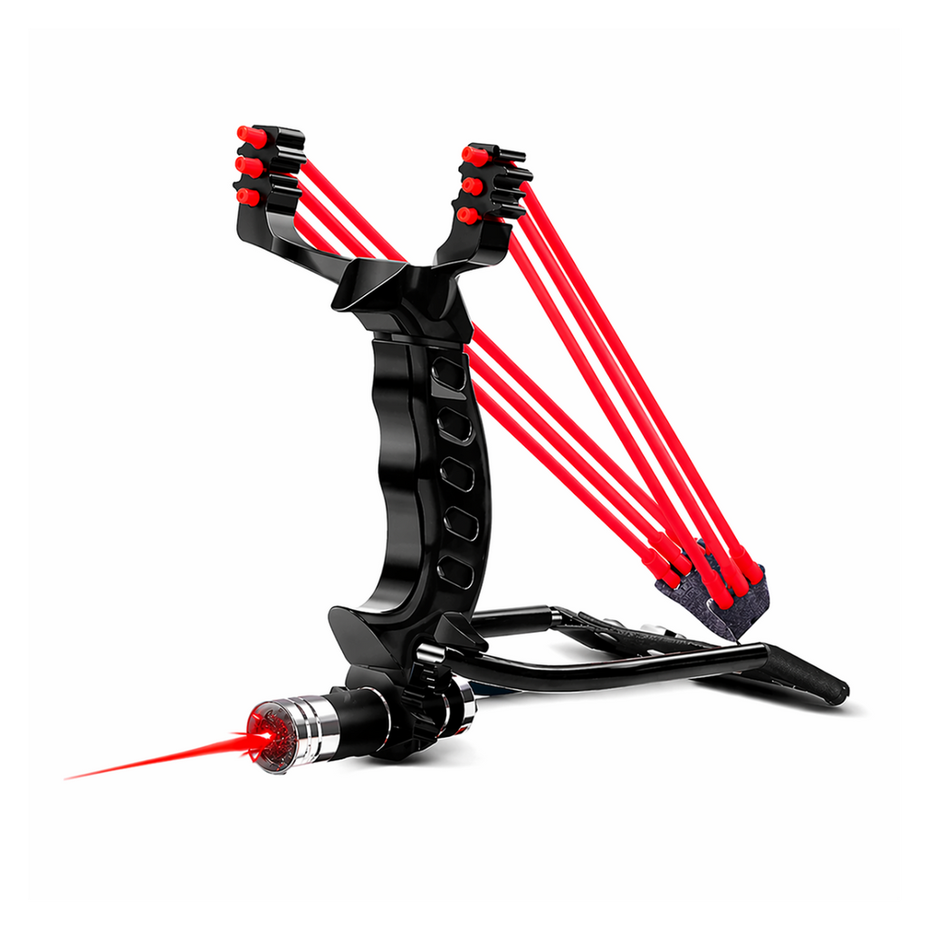 Mocna Proca z Celownikiem Laserowym + 100 Kulek – Profesjonalne Polowanie i Zabawa